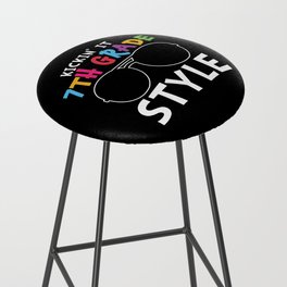 Kickin' It 7th Grade Style Bar Stool