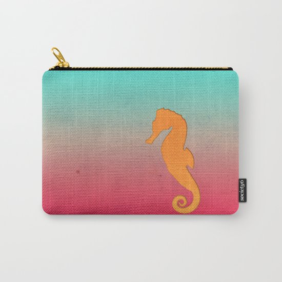 Seahorse silhouette Carry-All Pouch