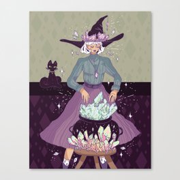 Crystal Witch Canvas Print