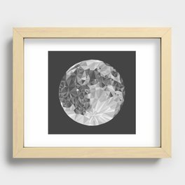 Abstract Full Moon Recessed Framed Print