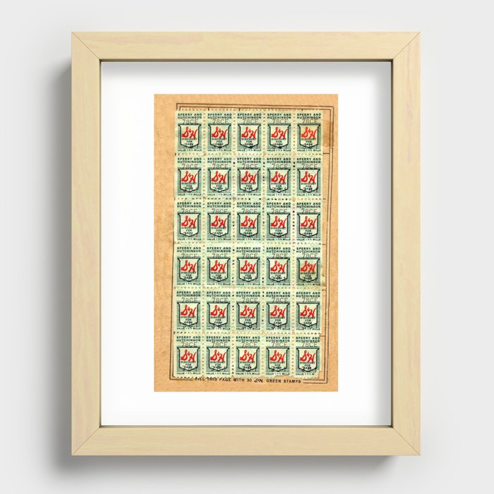 S&H GREEN STAMPS Recessed Framed Print