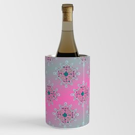 Twists and turns pink background Wine Chiller