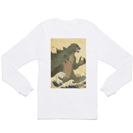 Godzilla Ukiyo-e  Long Sleeve T Shirt