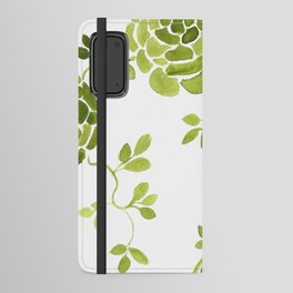 green zinnias by cocoblue Android Wallet Case