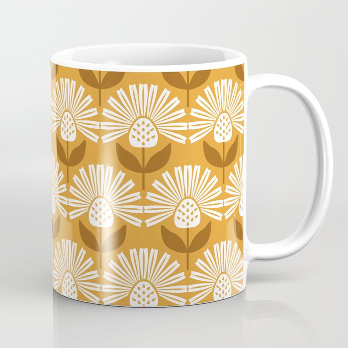 Retro Love Flower pattern Coffee Mug