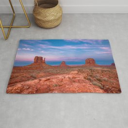 Westward Dreams - Sunset in Monument Valley Rug