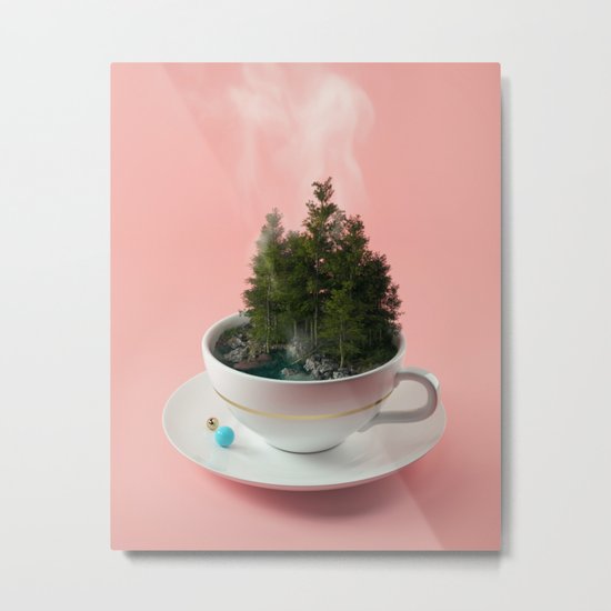 Hot cup of tree Metal Print