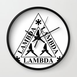 Lambda Lambda Lambda Class Shuttle Wall Clock
