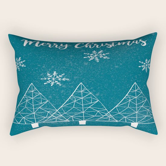 Merry Christmas Rectangular Pillow