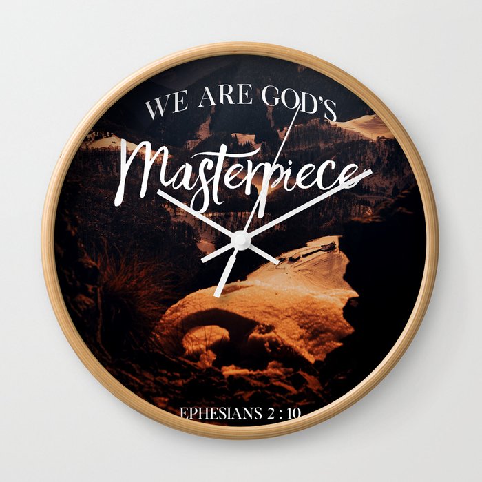 We Are God S Masterpiece Wall Clock By Samcoman Society6