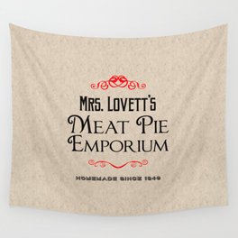 Mrs. Lovett's Meat Pie Emporium (Sweeney Todd) Wall Tapestry