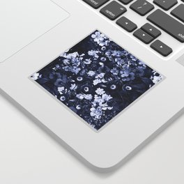 Bohemian Floral Nights in Navy Sticker