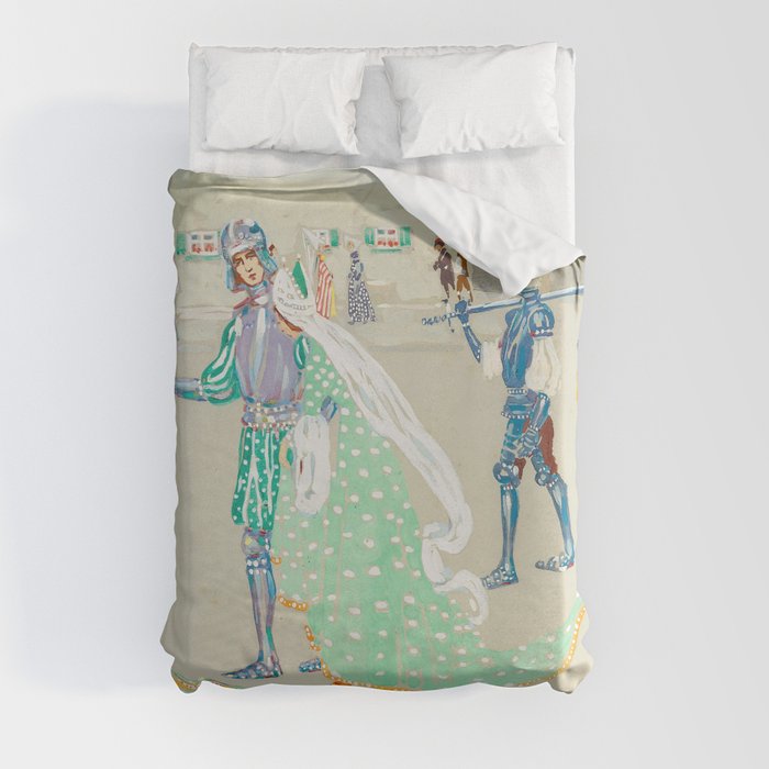 The Young Couple (1904) Wassily Kandinsky  Duvet Cover