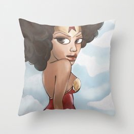 African American Woman, WW Throw Pillow