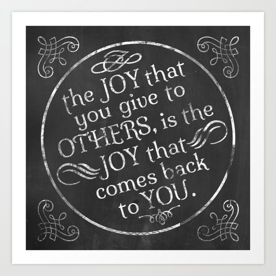 Give Joy Art Print