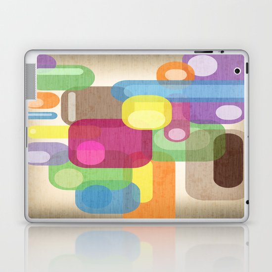 Retro Make'a Me Smile. Laptop & iPad Skin