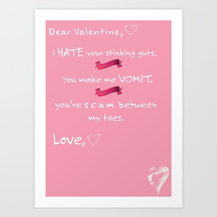 Dear Valentine Art Print