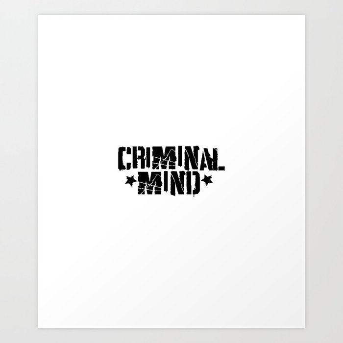 criminal minds 1 Art Print