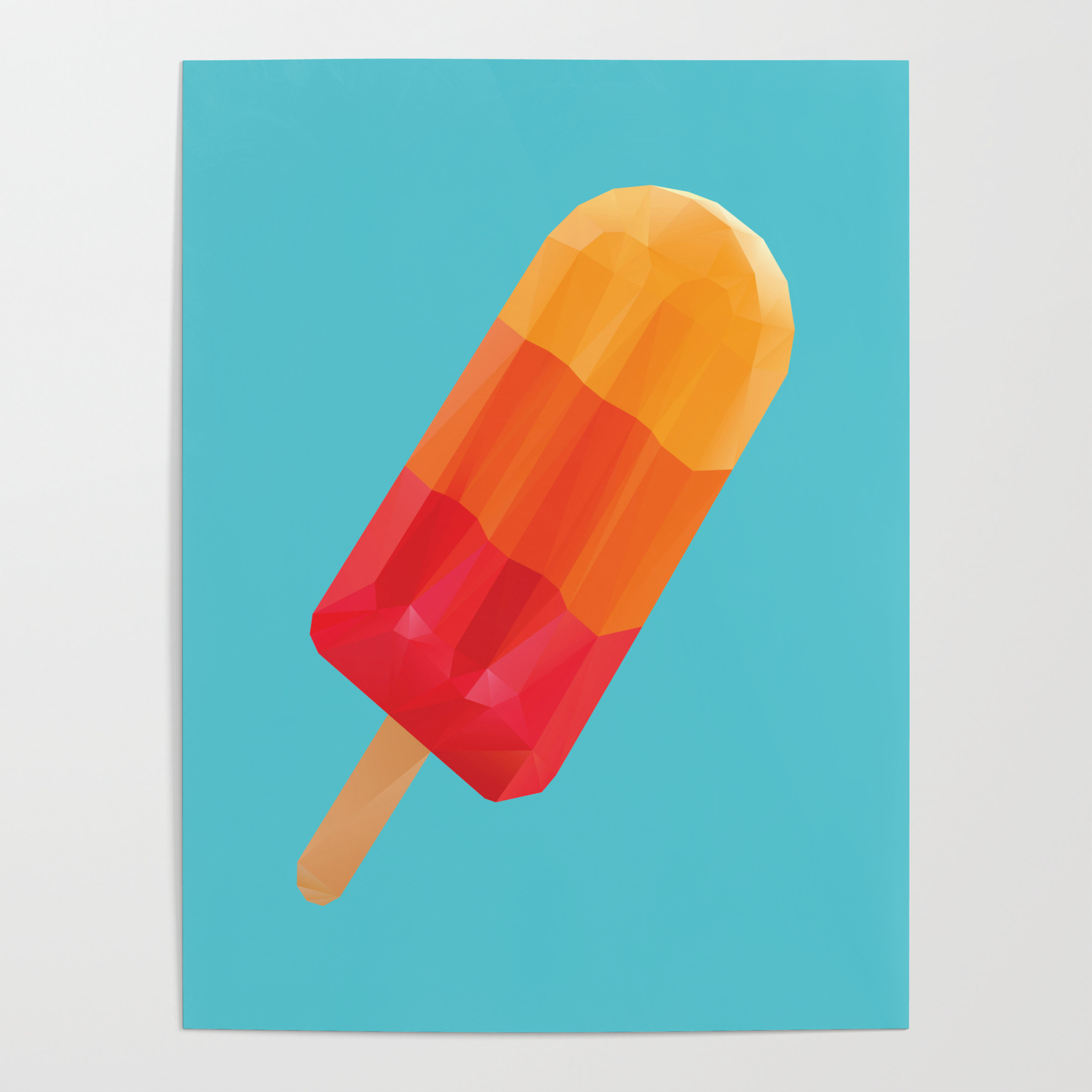 Ice Block Polygon Art Poster By Polymolystudio Society6 Ice Block Polygon Art Poster By Polymolystudio Society6