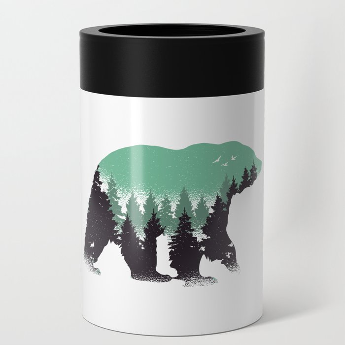 Bear forest Can Cooler