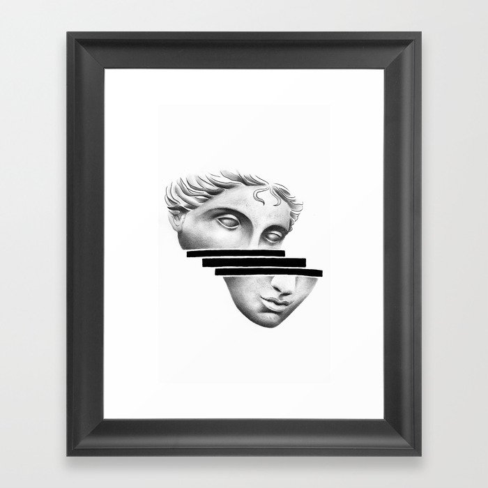 Greek Head Framed Art Print