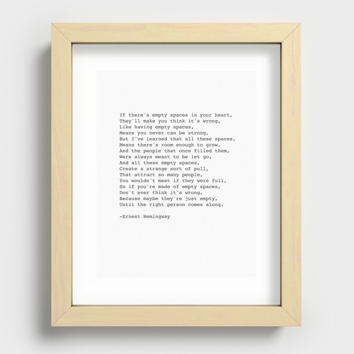 Recessed Framed Print
