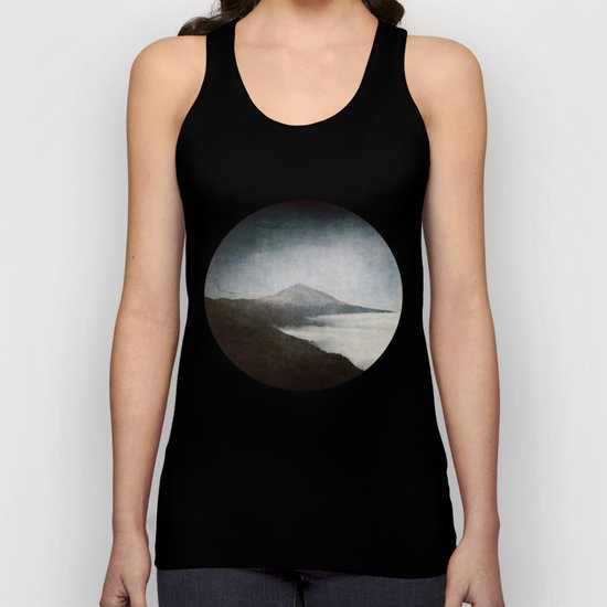 Mount Teide and dust- Mountains Spain Landscape Wanderlust- #Sociey6 Unisex Tank Top