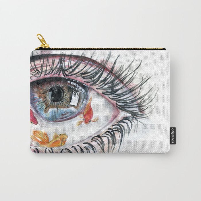 Koi Fish in Eye Carry-All Pouch