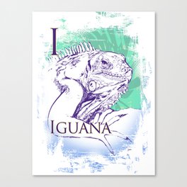 I Iguana Canvas Print