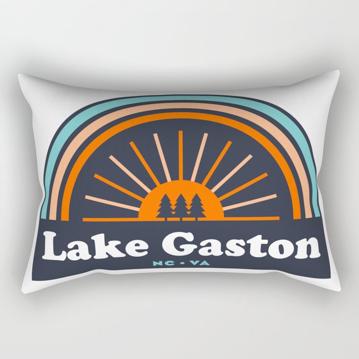 Lake Gaston North Carolina Virginia Rainbow Rectangular Pillow