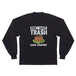 Compost Bin Worm Composting Vermicomposting Long Sleeve T-shirt