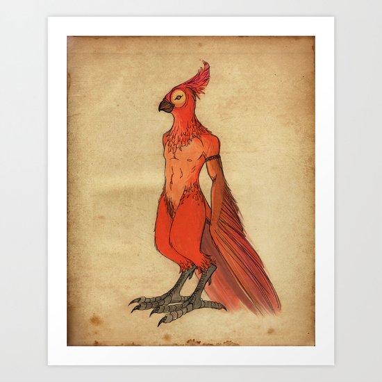 Jardis the Bird King Art Print