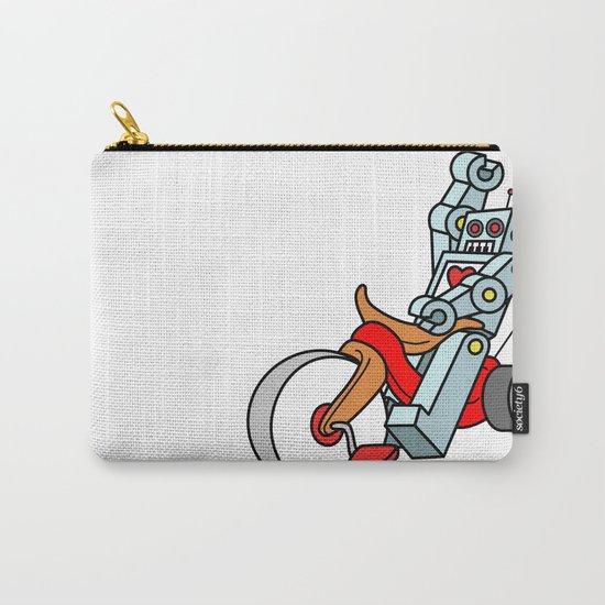 Hot Wheeling Robot Love Carry-All Pouch