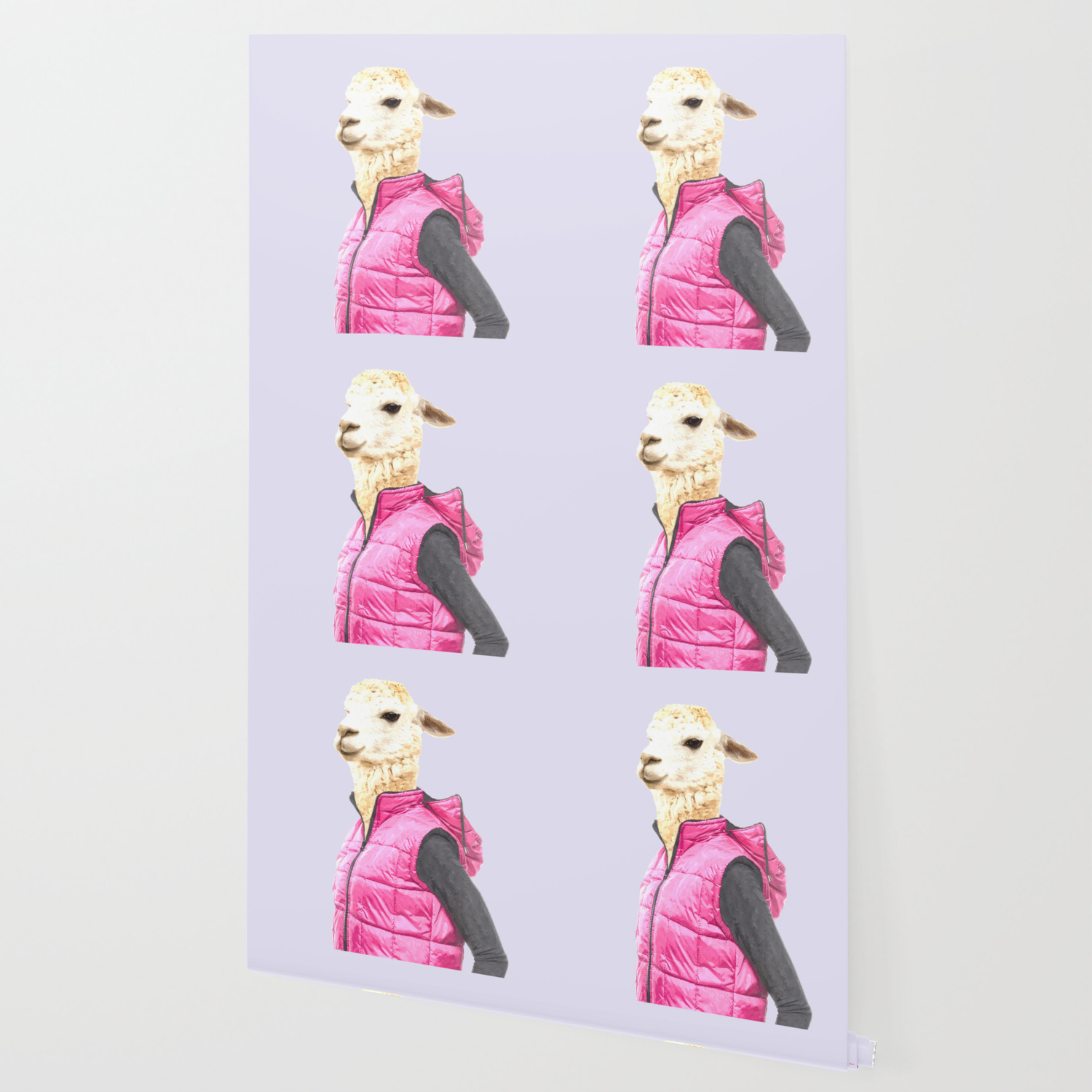 Fashionable Llama Wallpaper By Alemi Society6