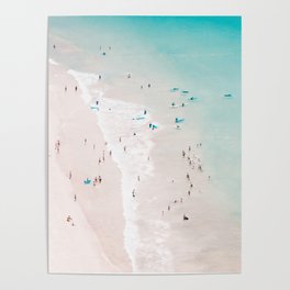 Beach - Summer Love II - Aerial Beach and Ocean photography by Ingrid Beddoes Poster