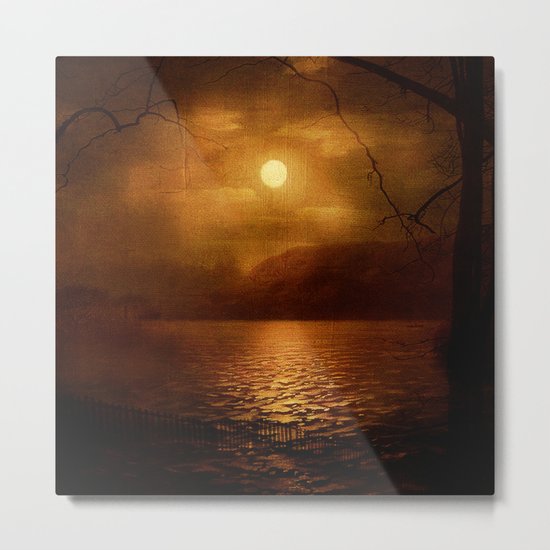 Serenity Painted Death Metal Print