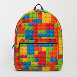 Bricks geometric pattern Backpack