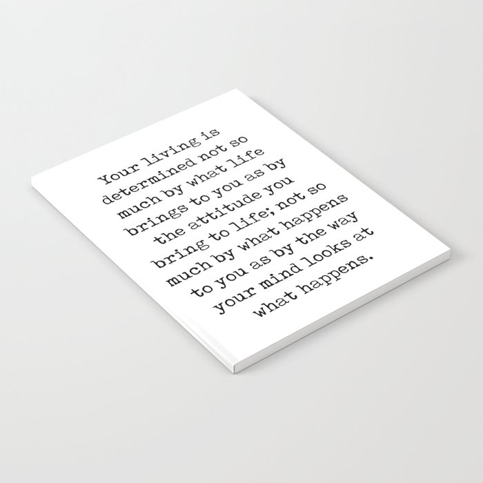 Your living is determined - Kahlil Gibran Quote - Literature - Typewriter Print Notebook