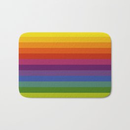 Color Wheel Lines Bath Mat | Yellow Green, Pattern, Red, Orange, Graphicdesign, Yellow Orange, Primary, Digital, Artclass, Rainbow 