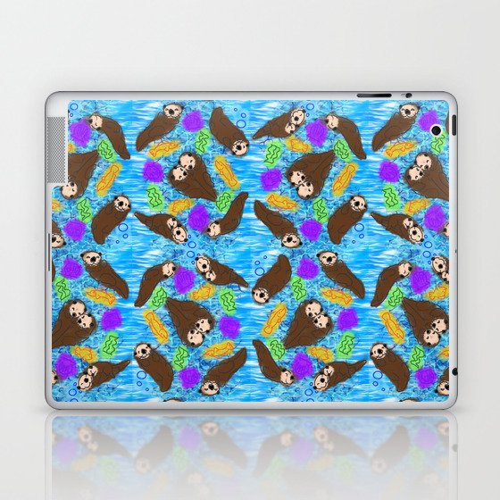 Auspicious Otters Laptop & iPad Skin