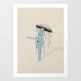 Raining oTo Art Print
