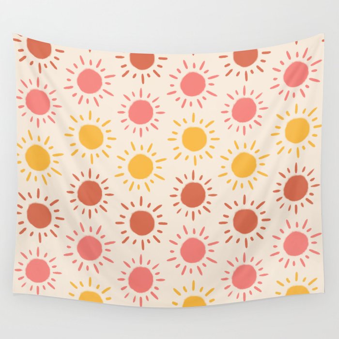 Yellow and pink sale tapestry