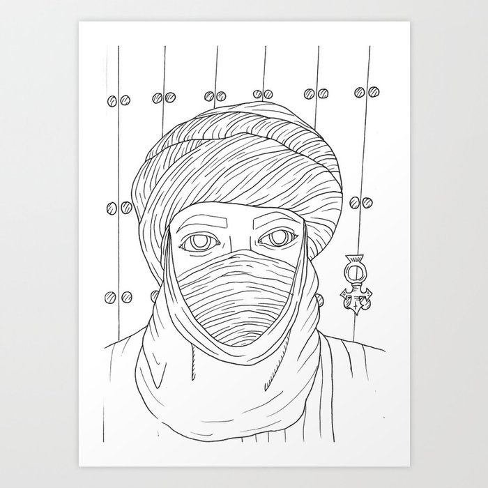Tuareg Art Print