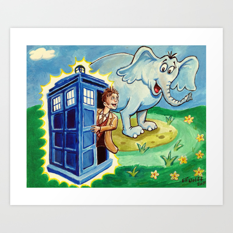Horton Hears A Dr Who Art Print By Eliwolff Society6 Horton Hears A Dr Who Art Print By Eliwolff Society6