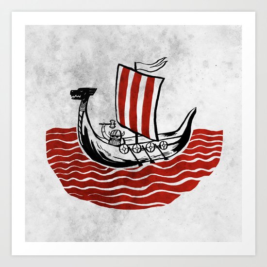 Lone Viking Art Print