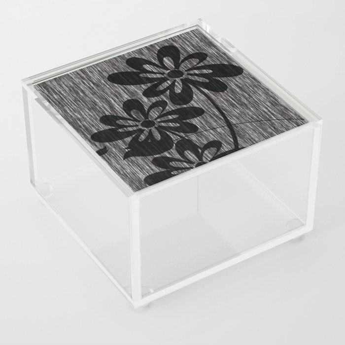 Flower in dark background Acrylic Box