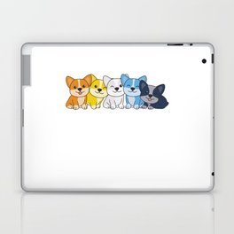 Aroace Flag Corgi Pride Lgbtq Cute Dogs Laptop Skin