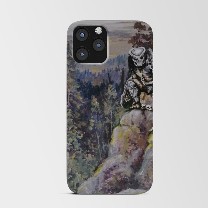 Thrift shop painting, The Predator iPhone Card Case