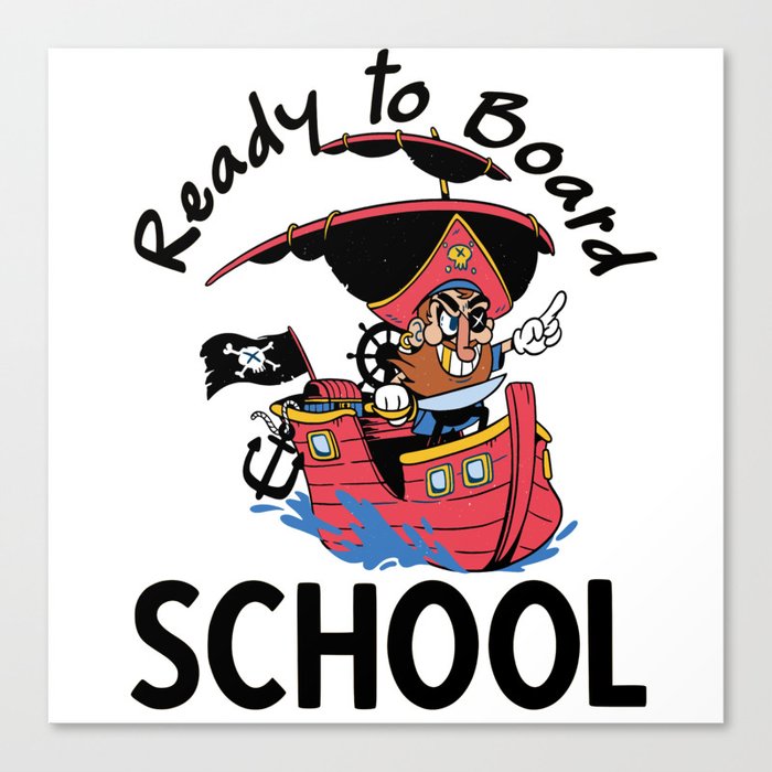 Children School Child Pirate Captain Canvas Print by ornamio | Society6