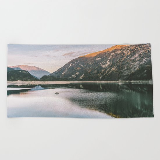 Mountain Lake Beach Towel